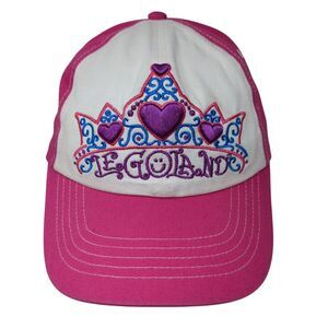 Legoland Strapback Hat Pink One Size Adjustable Embroidered 6 Panel LEGO